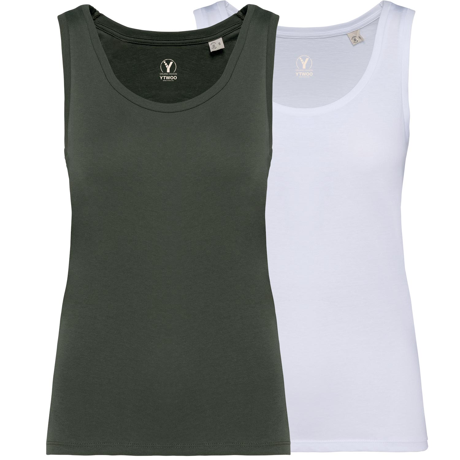 2er Pack Damen Tank Top aus 100% Bio-Baumwolle