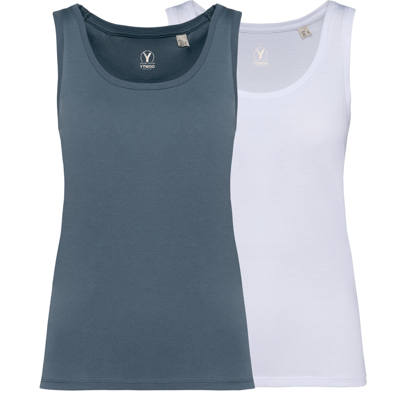 2er Pack Damen Tank Top aus 100% Bio-Baumwolle