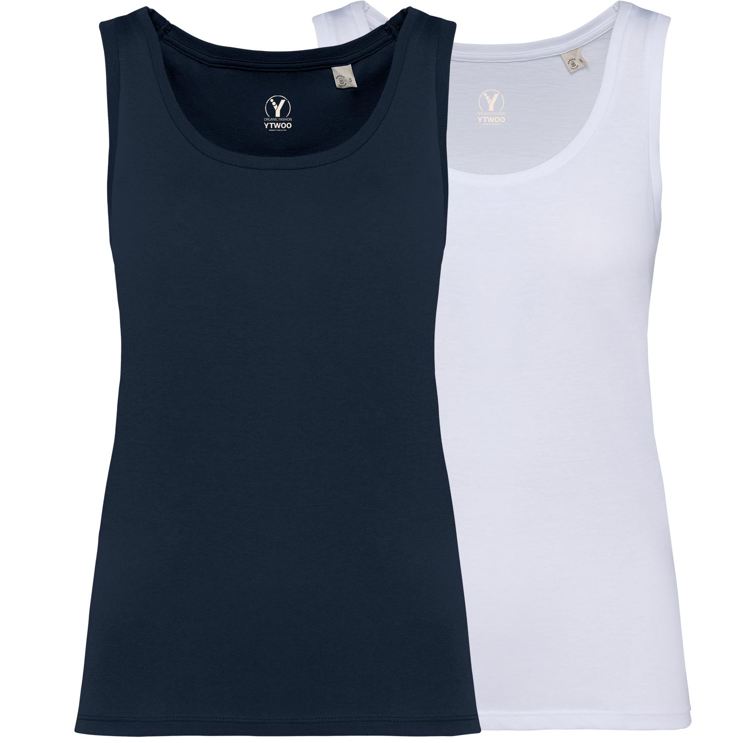 2er Pack Damen Tank Top aus 100% Bio-Baumwolle