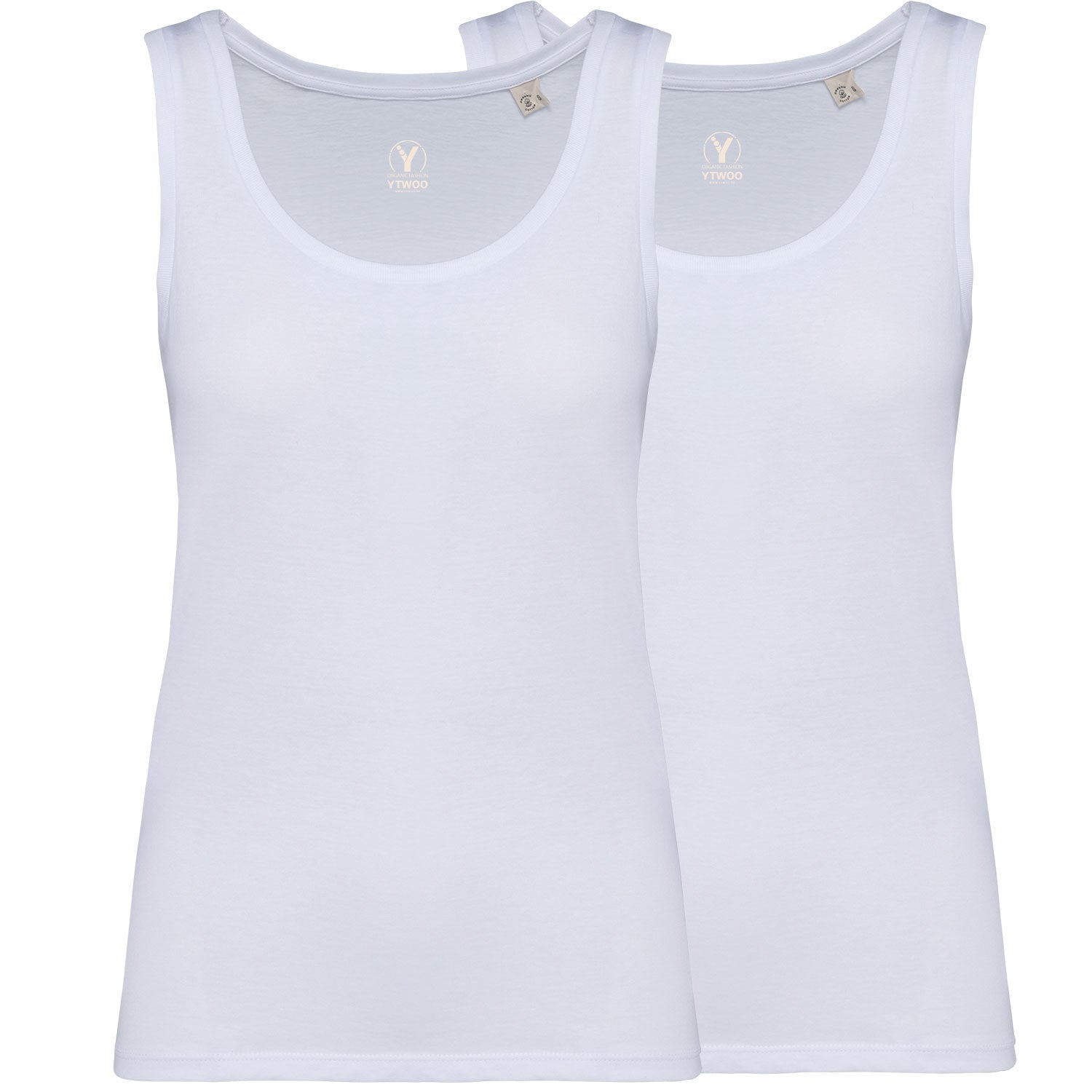 2er Pack Damen Tank Top aus 100% Bio-Baumwolle