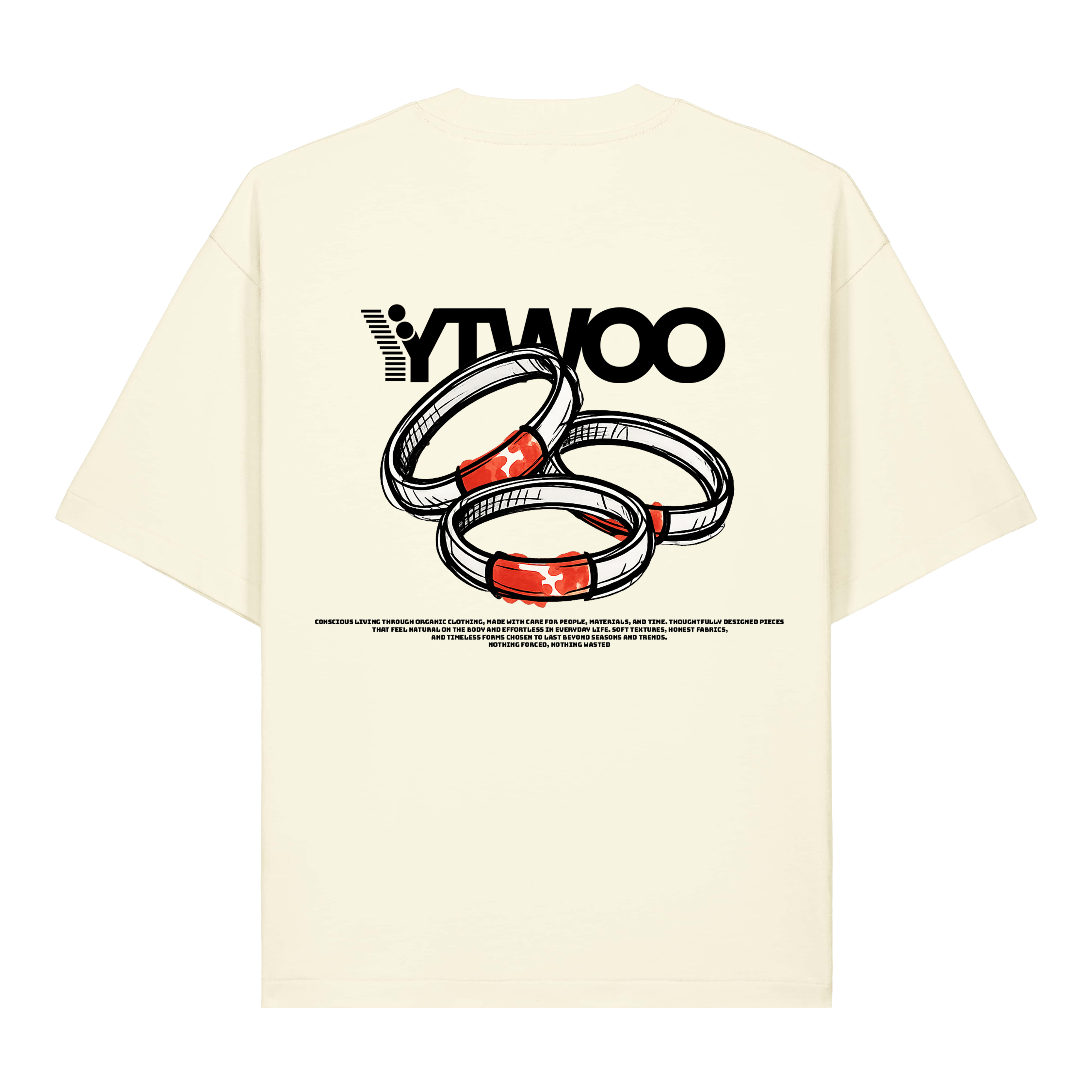 YTWOO Bracelet Schwarz – Heavyweight Boxy T-Shirt