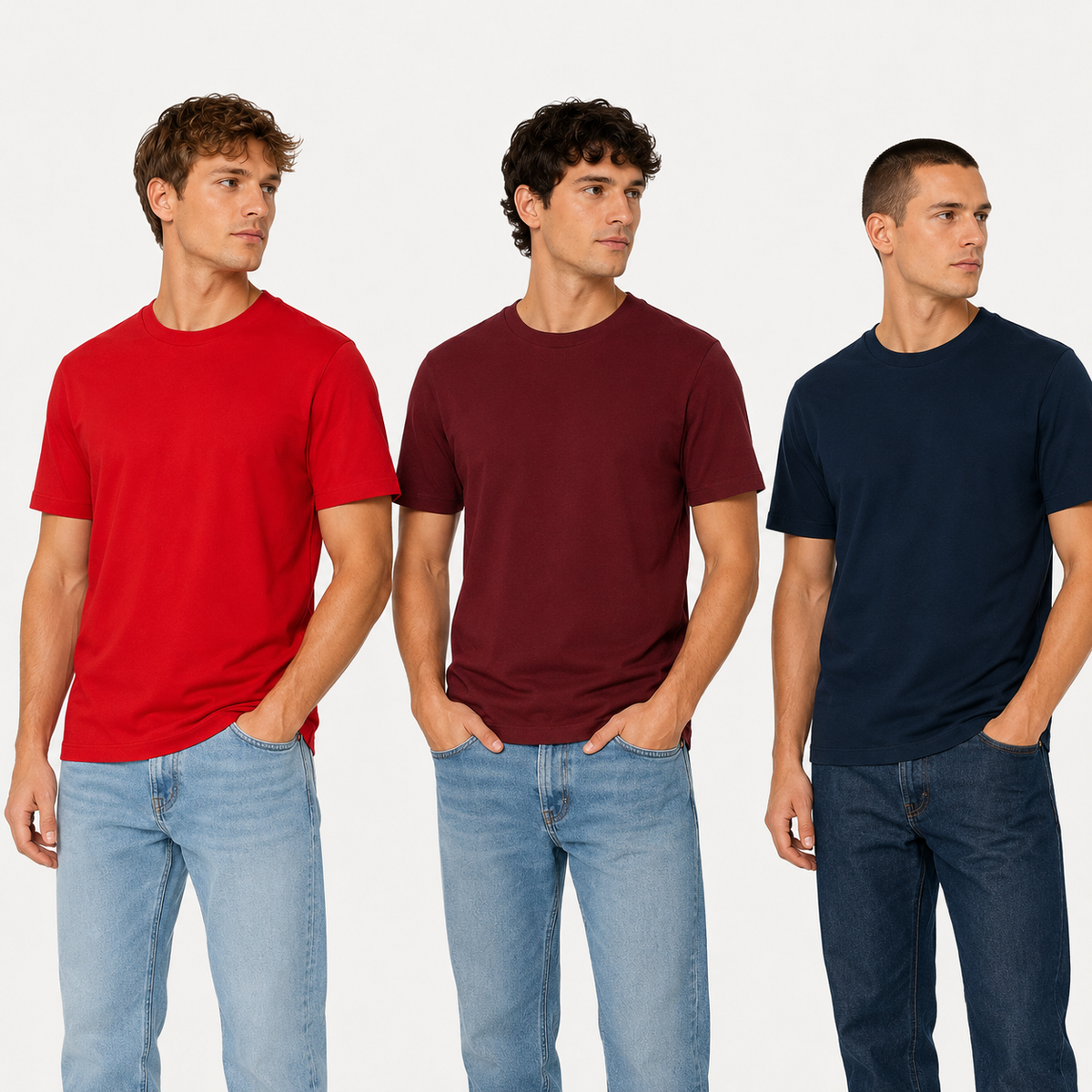 3er Pack Basic T-Shirt