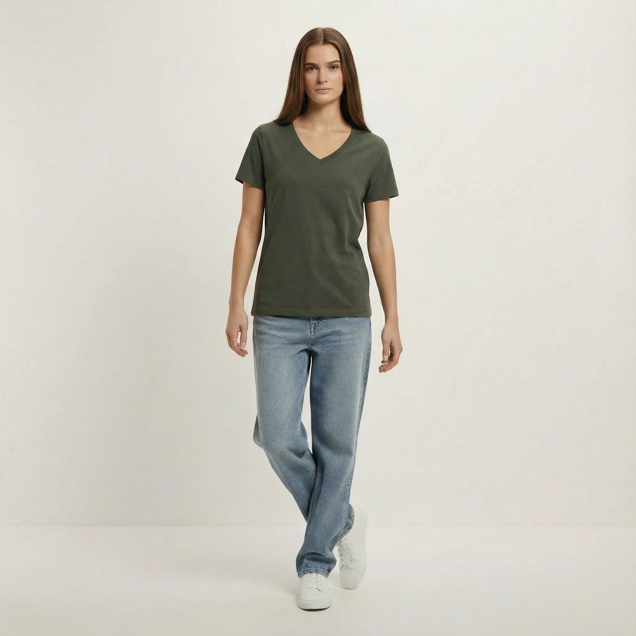 Damen V-Neck T-Shirt