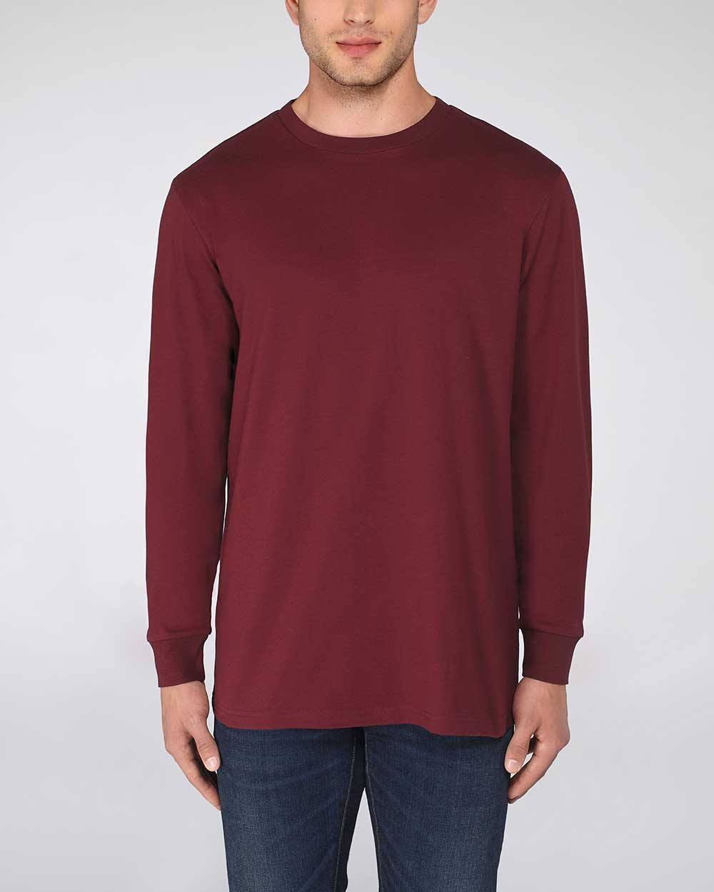 bioshirt-longsleeve_Burgundy_HLYPS-3000_Studio_Front_Main_0