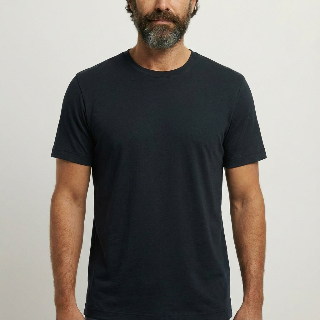 Basic Herren T-Shirt aus gekämmter Bio-Baumwolle