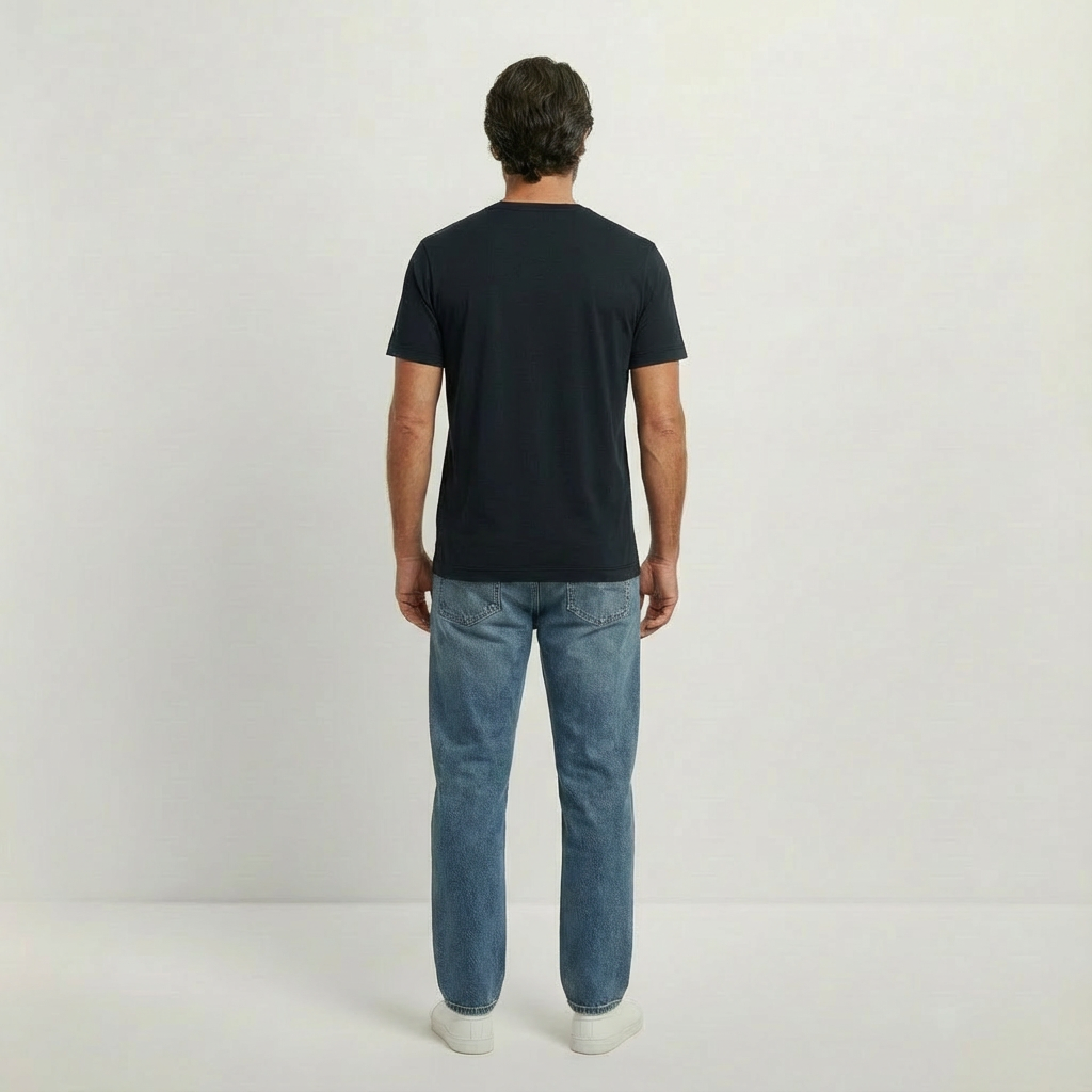 Basic Herren T-Shirt aus gekämmter Bio-Baumwolle