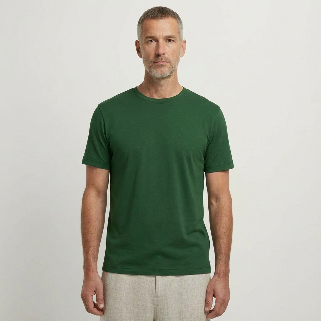 Basic Herren T-Shirt aus gekämmter Bio-Baumwolle