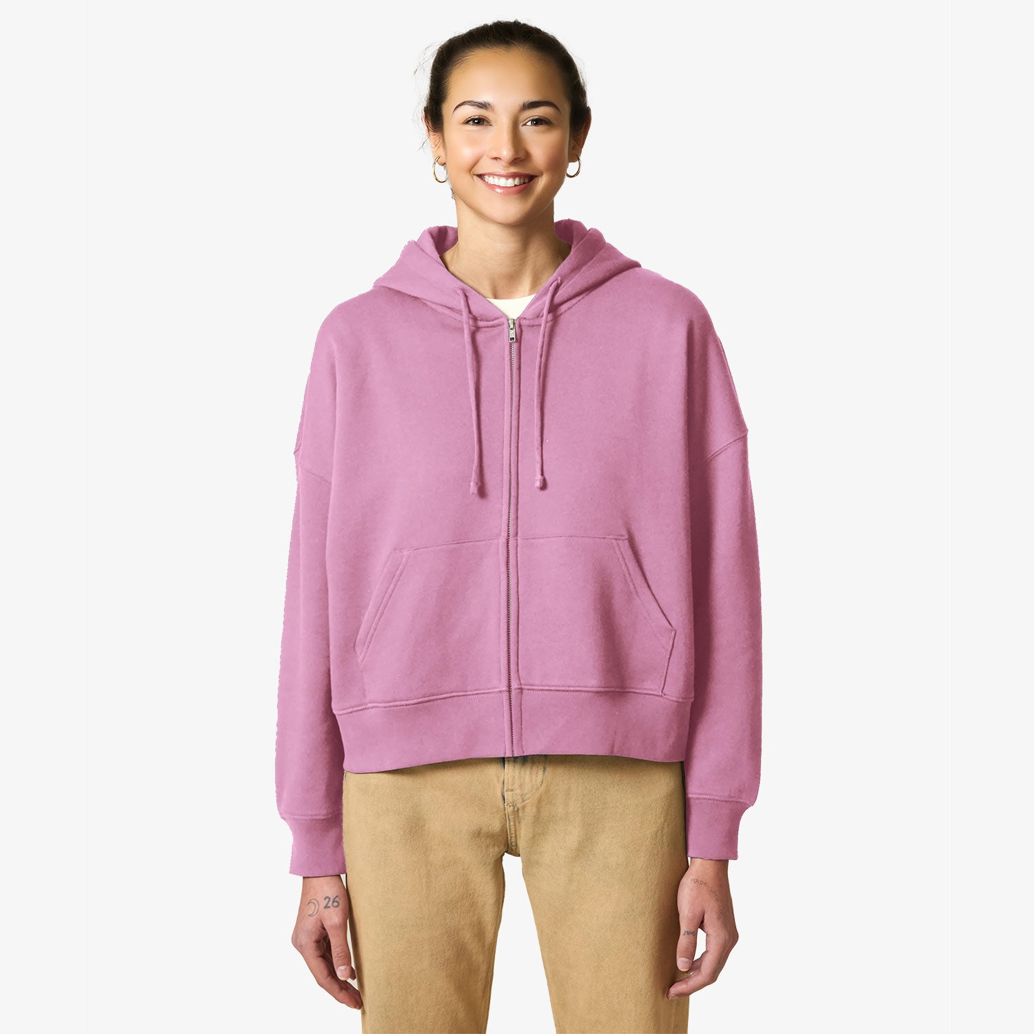 Damen Sweatjacke – weich, modern & aus 100% Bio-Baumwolle