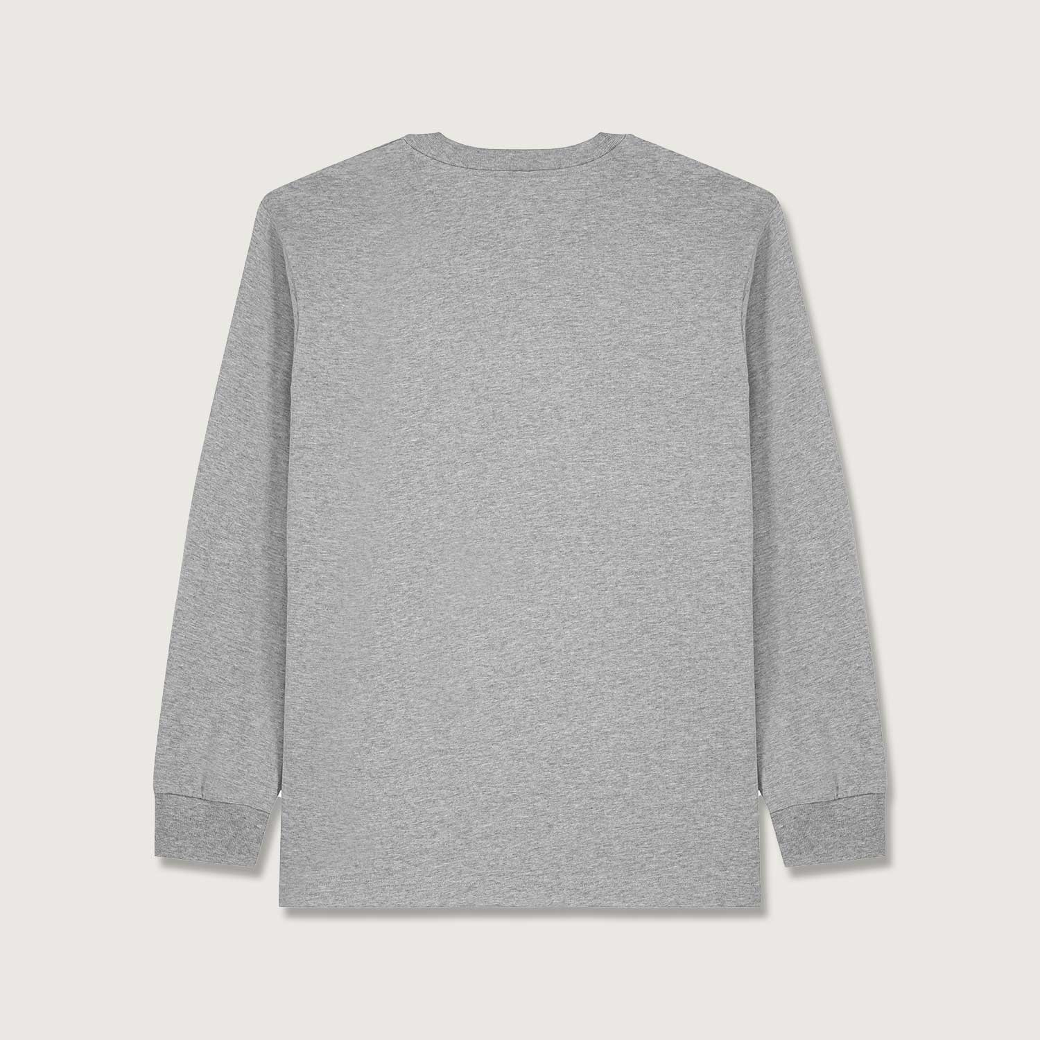 Schweres Unisex Basic Langarmshirt aus 100% Biobaumwolle