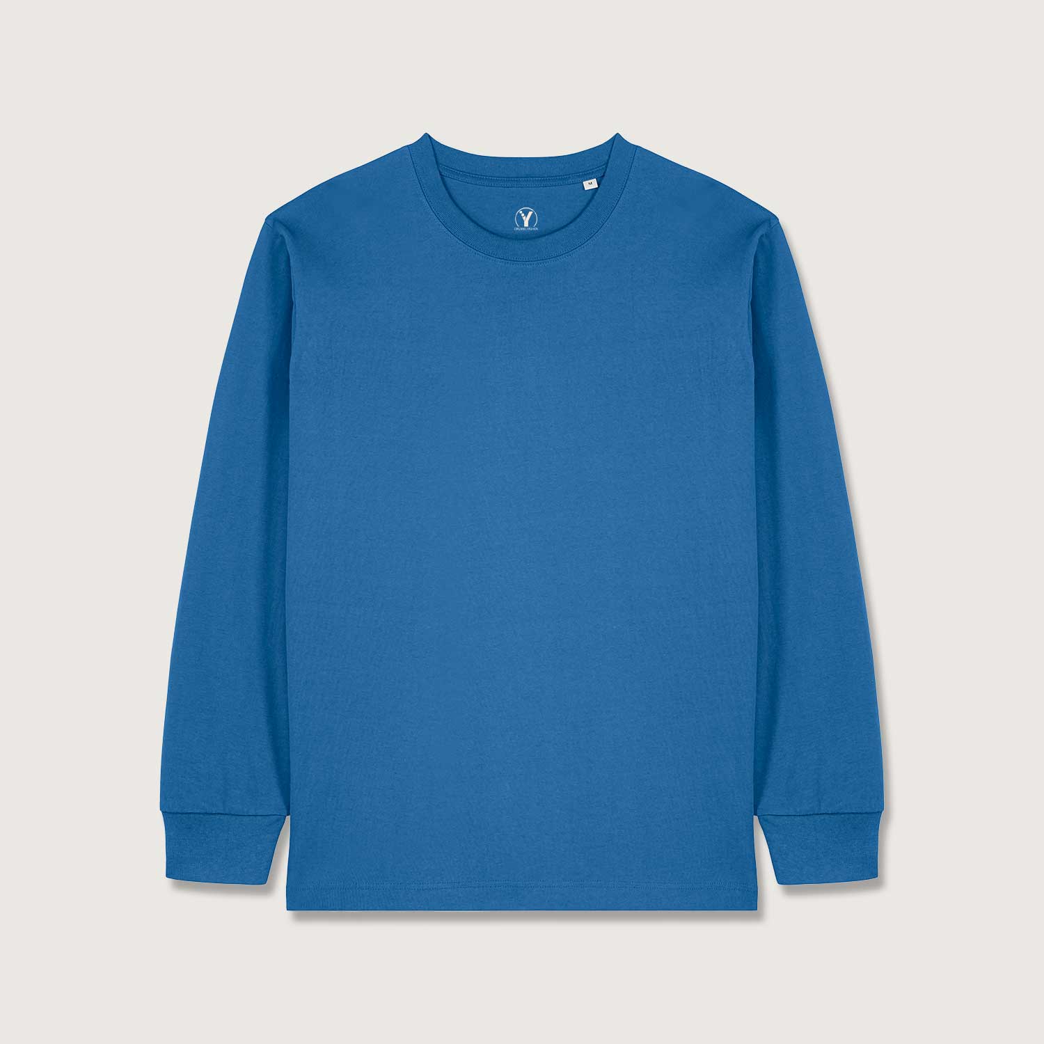 Schweres Unisex Basic Langarmshirt aus 100% Biobaumwolle