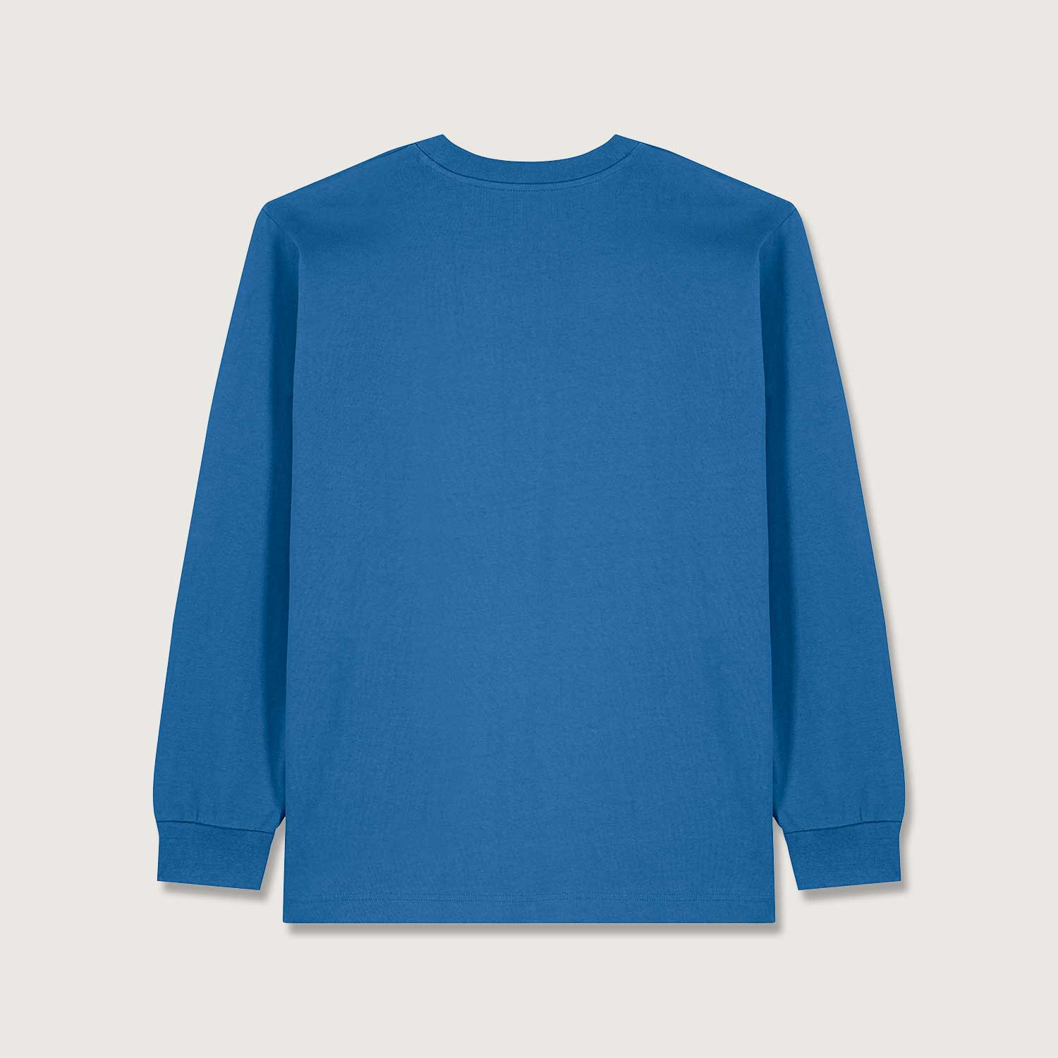 Schweres Unisex Basic Langarmshirt aus 100% Biobaumwolle