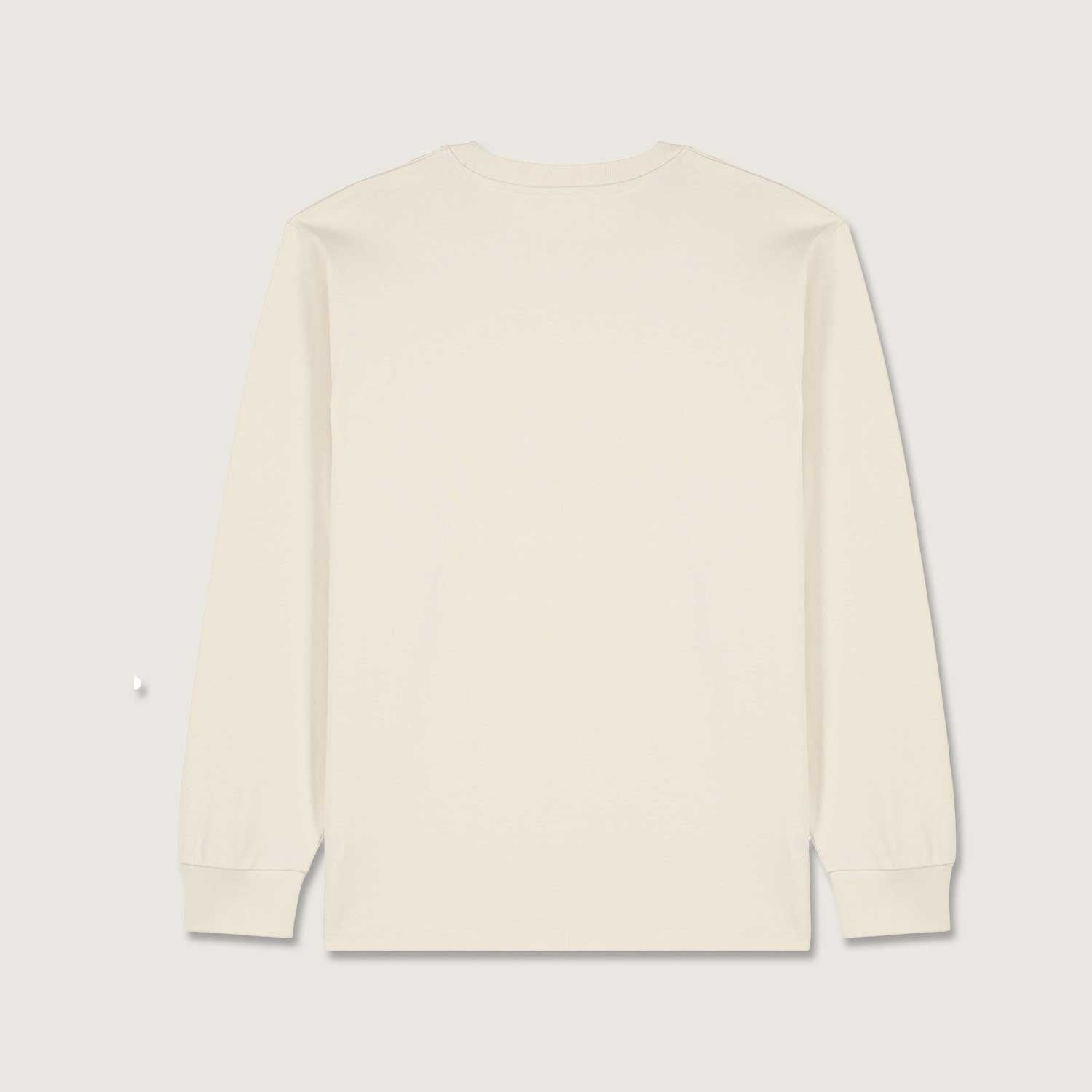 Schweres Unisex Basic Langarmshirt aus 100% Biobaumwolle