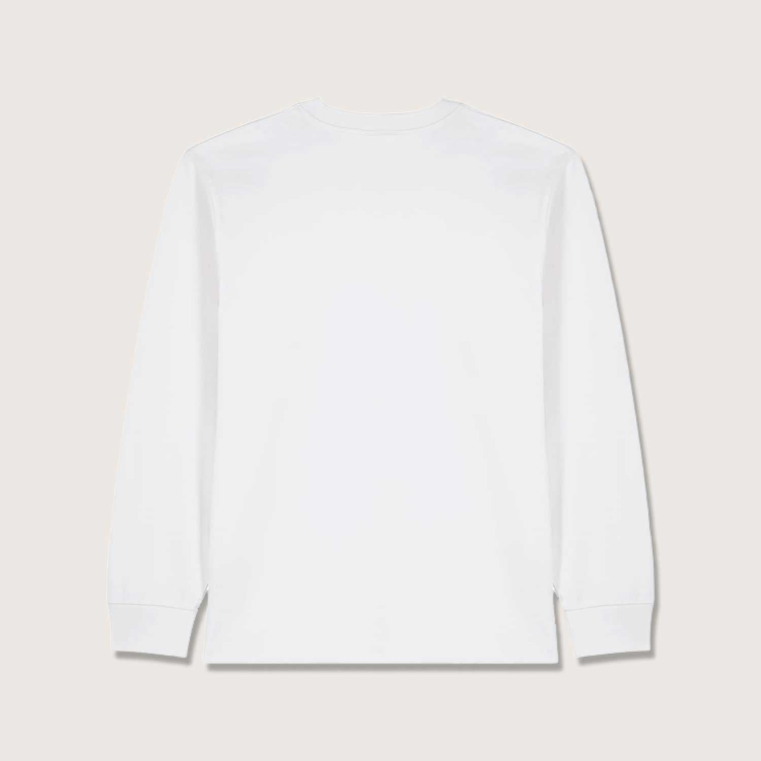 Schweres Unisex Basic Langarmshirt aus 100% Biobaumwolle