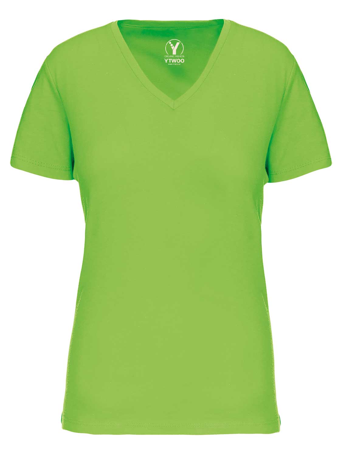 Basic Damen T-Shirt mit V-Ausschnitt aus Bio-Baumwolle in Conversion