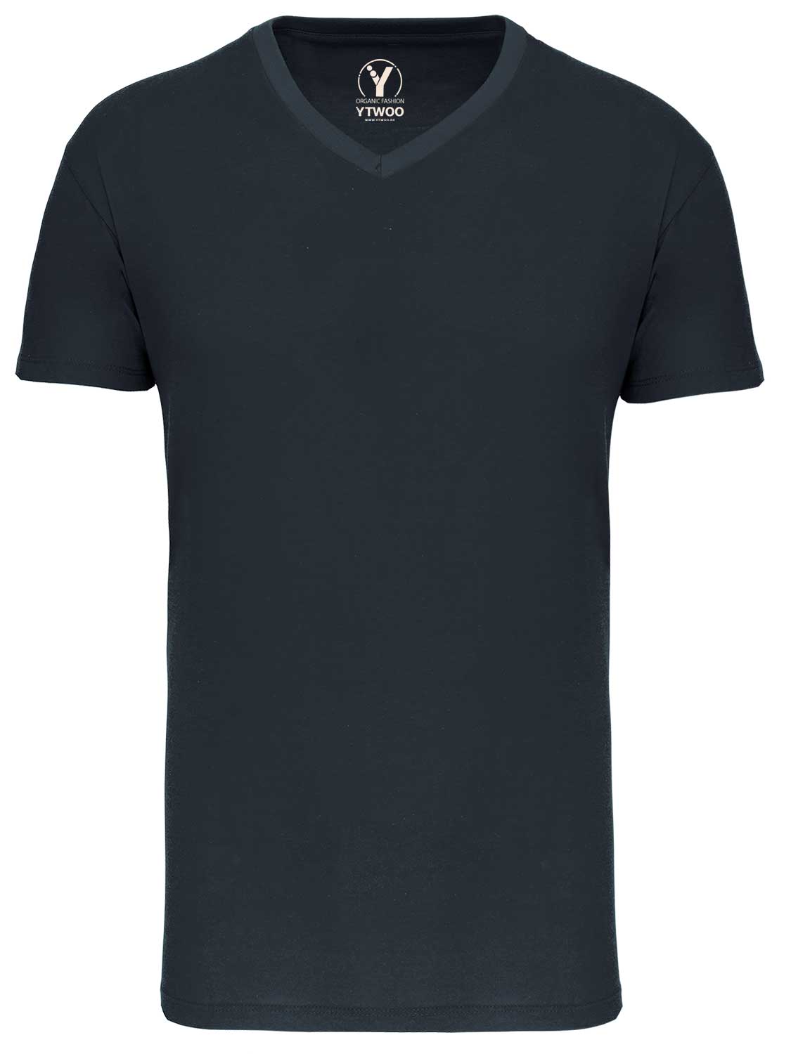 Basic Herren T-Shirt mit V-Ausschnitt aus Bio-Baumwolle