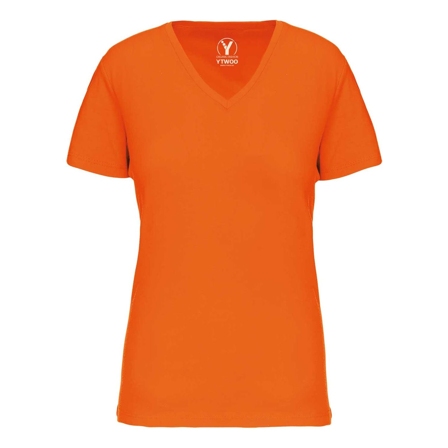 Basic Damen T-Shirt mit V-Ausschnitt aus Bio-Baumwolle in Conversion