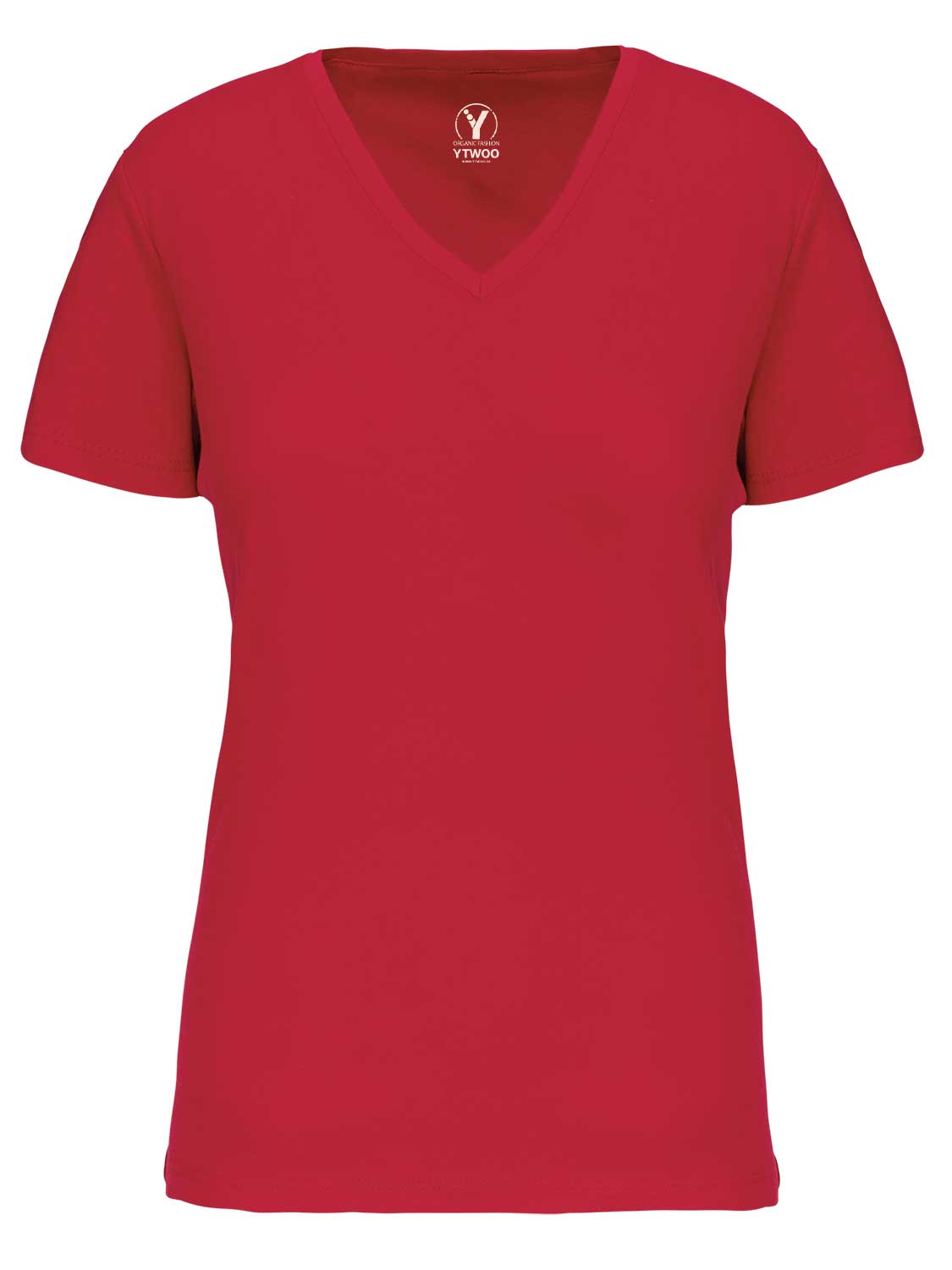 Basic Damen T-Shirt mit V-Ausschnitt aus Bio-Baumwolle in Conversion