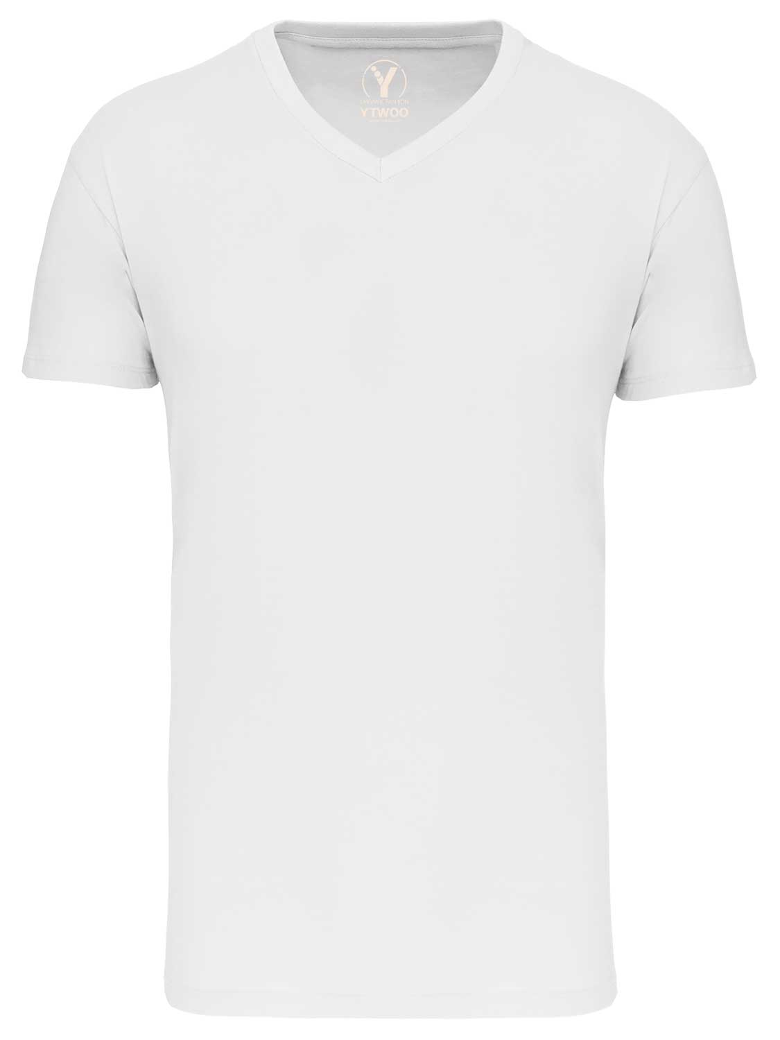 Basic Herren T-Shirt mit V-Ausschnitt aus Bio-Baumwolle