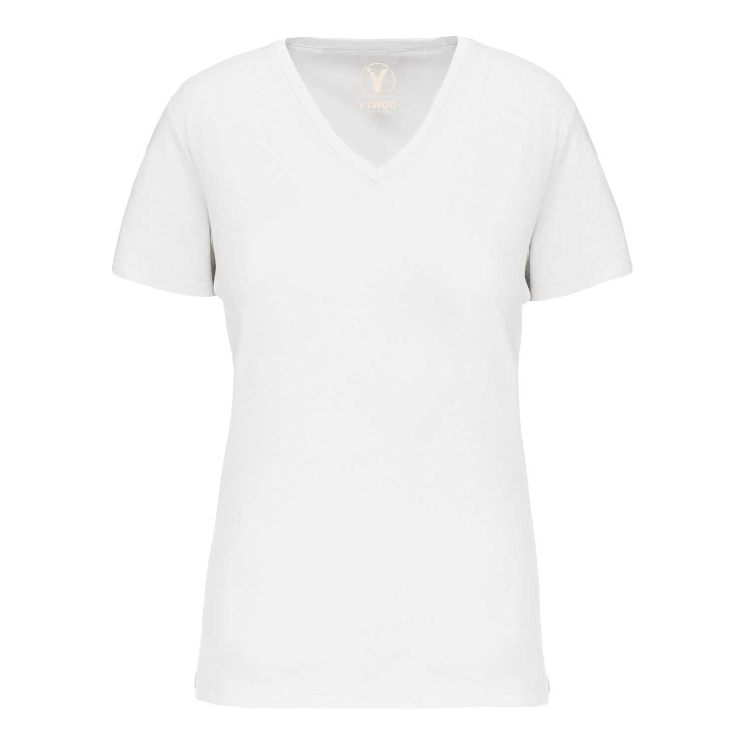 Basic Damen T-Shirt mit V-Ausschnitt aus Bio-Baumwolle in Conversion