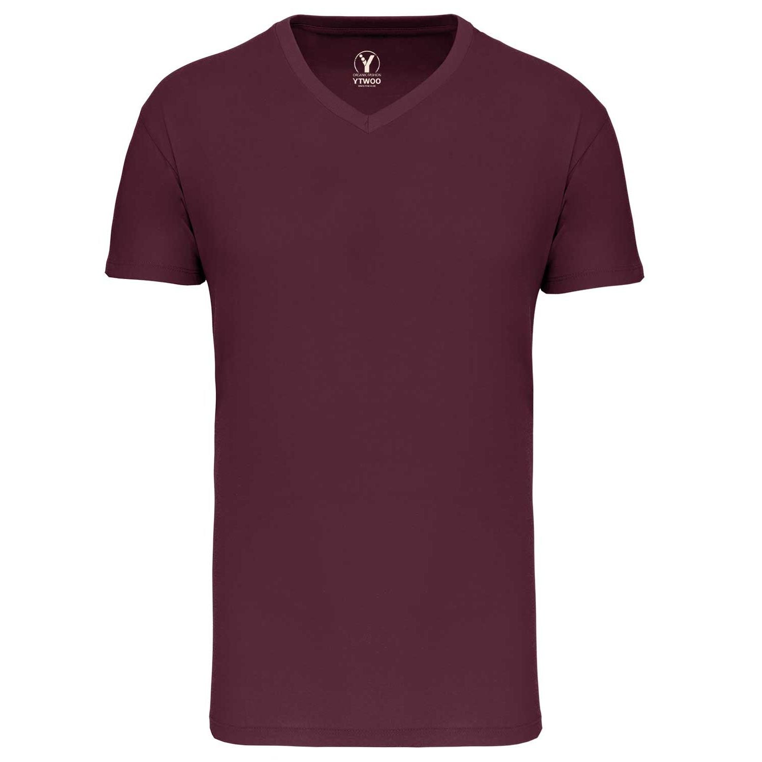 Basic Herren T-Shirt mit V-Ausschnitt aus Bio-Baumwolle