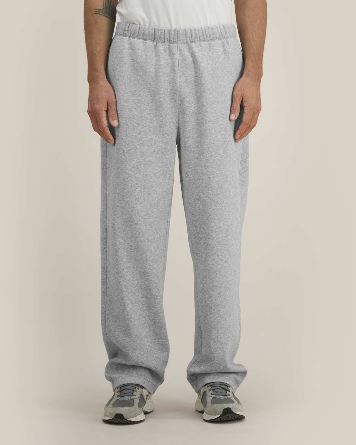 Unisex Jogginghose Heather Grey – Schnitt und Beinverlauf