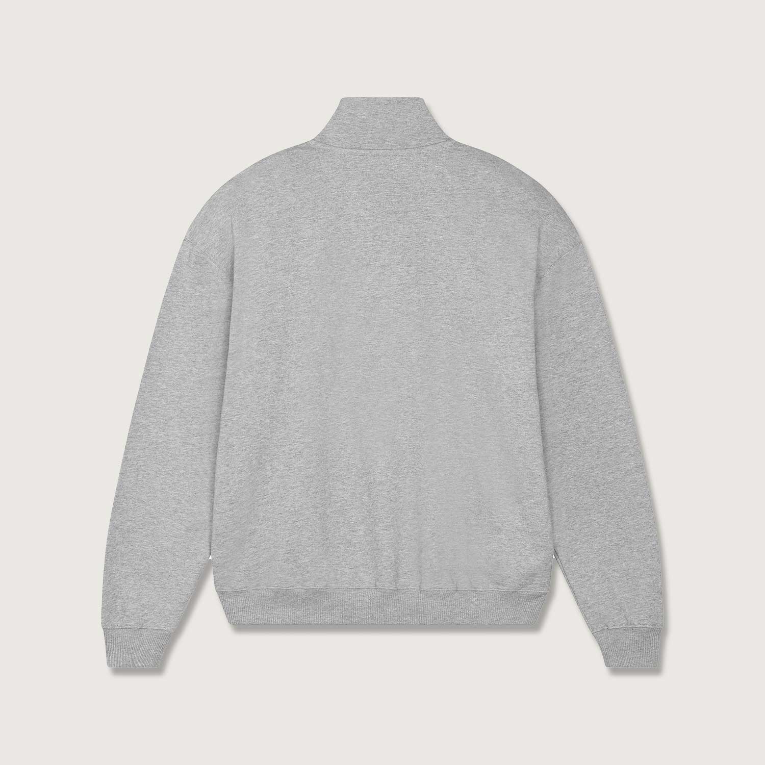 Oversized Sweatshirt mit kurzem Reißverschluss aus reiner Bio-Baumwolle