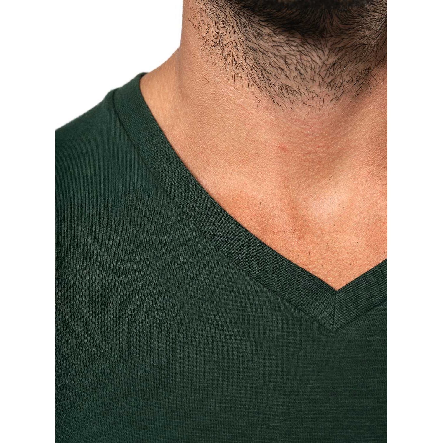 Basic Herren T-Shirt mit V-Ausschnitt aus Bio-Baumwolle