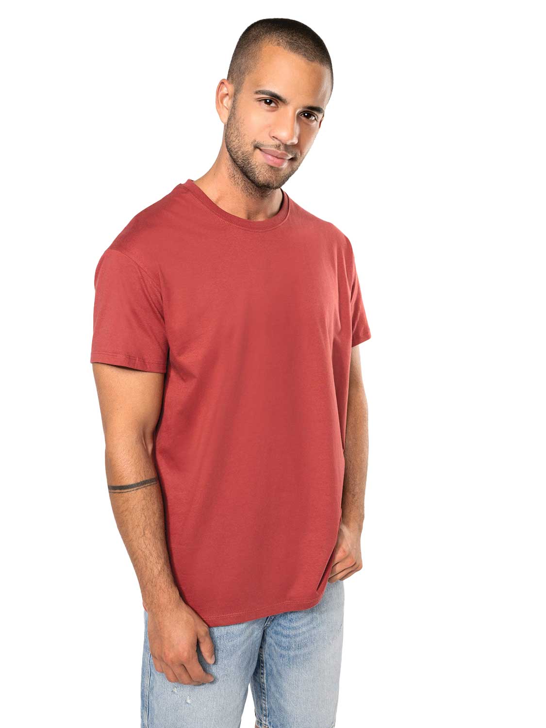 Basic Herren T-Shirt aus gekämmter Bio-Baumwolle