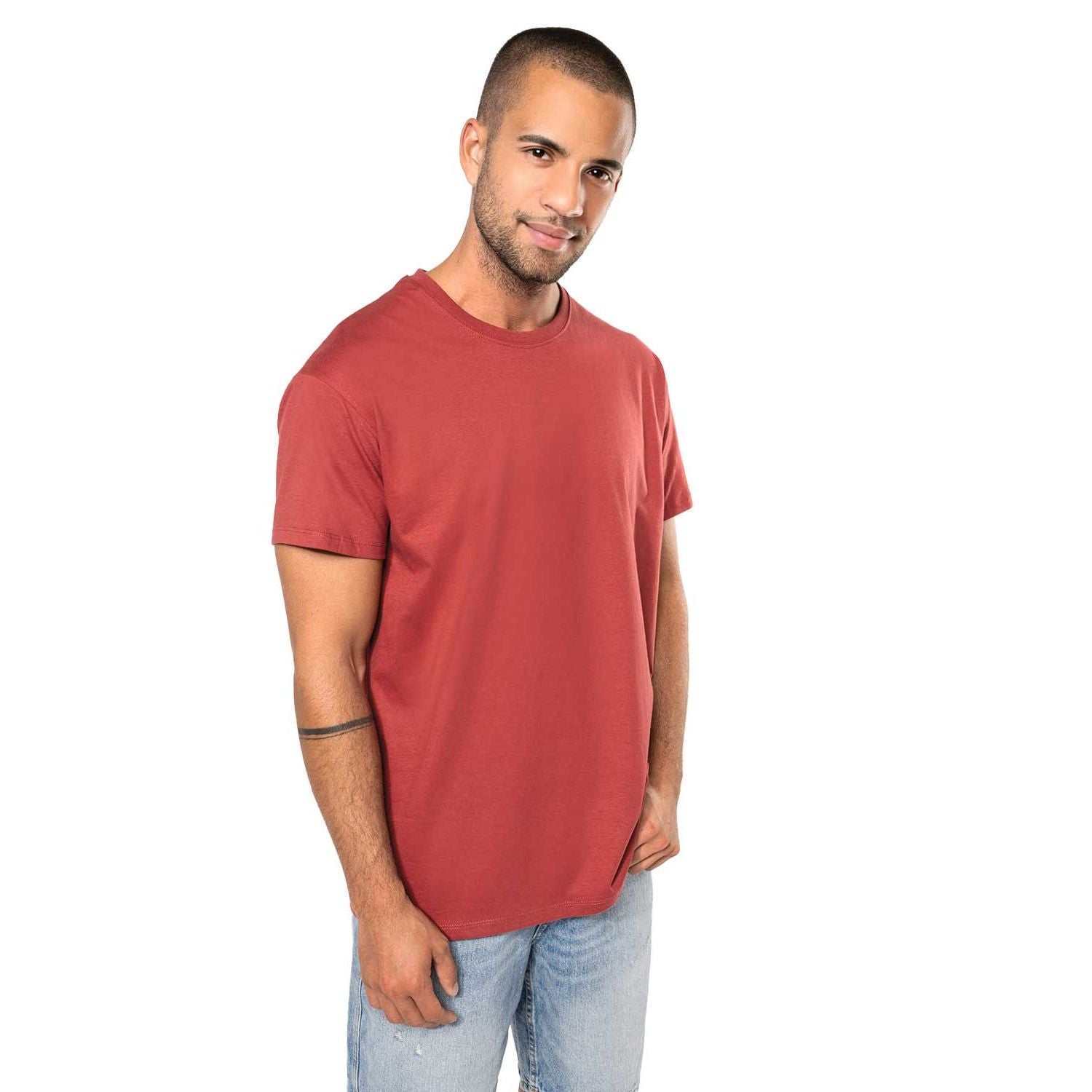 Basic Herren T-Shirt aus gekämmter Bio-Baumwolle