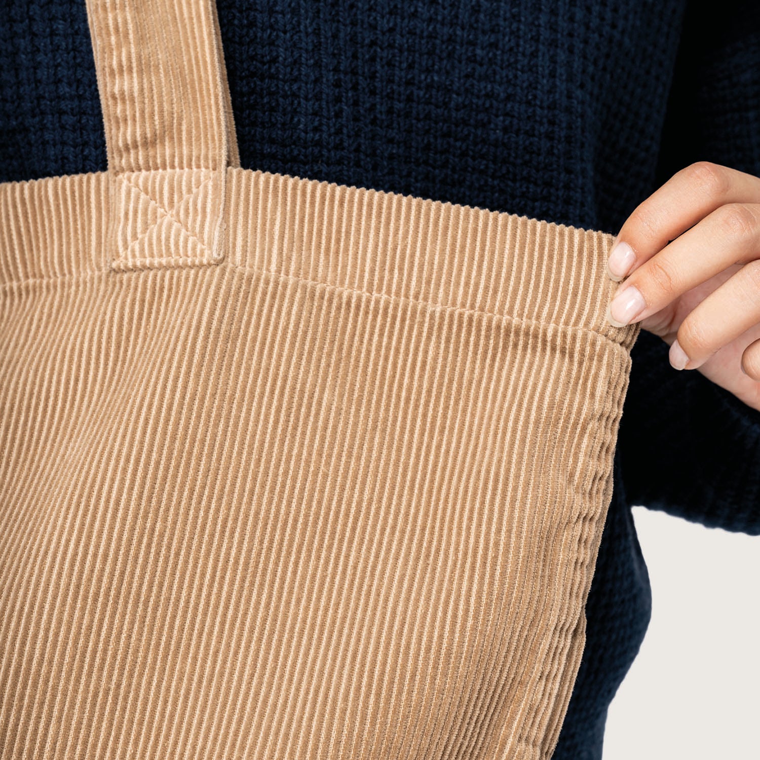 Kordtasche im Washed-Look