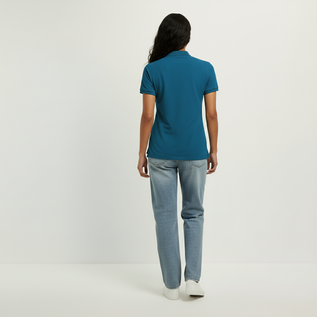Damen Piqué-Poloshirt Midweight