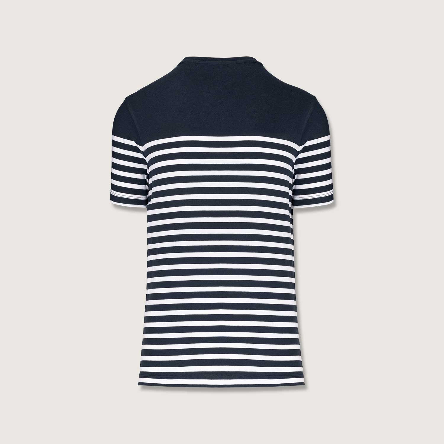 Nachhaltiges Herren-T-Shirt mit Rundhalsausschnitt im Marine-Stil