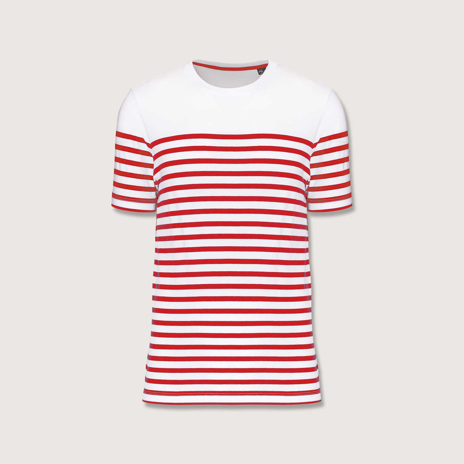 Nachhaltiges Herren-T-Shirt mit Rundhalsausschnitt im Marine-Stil