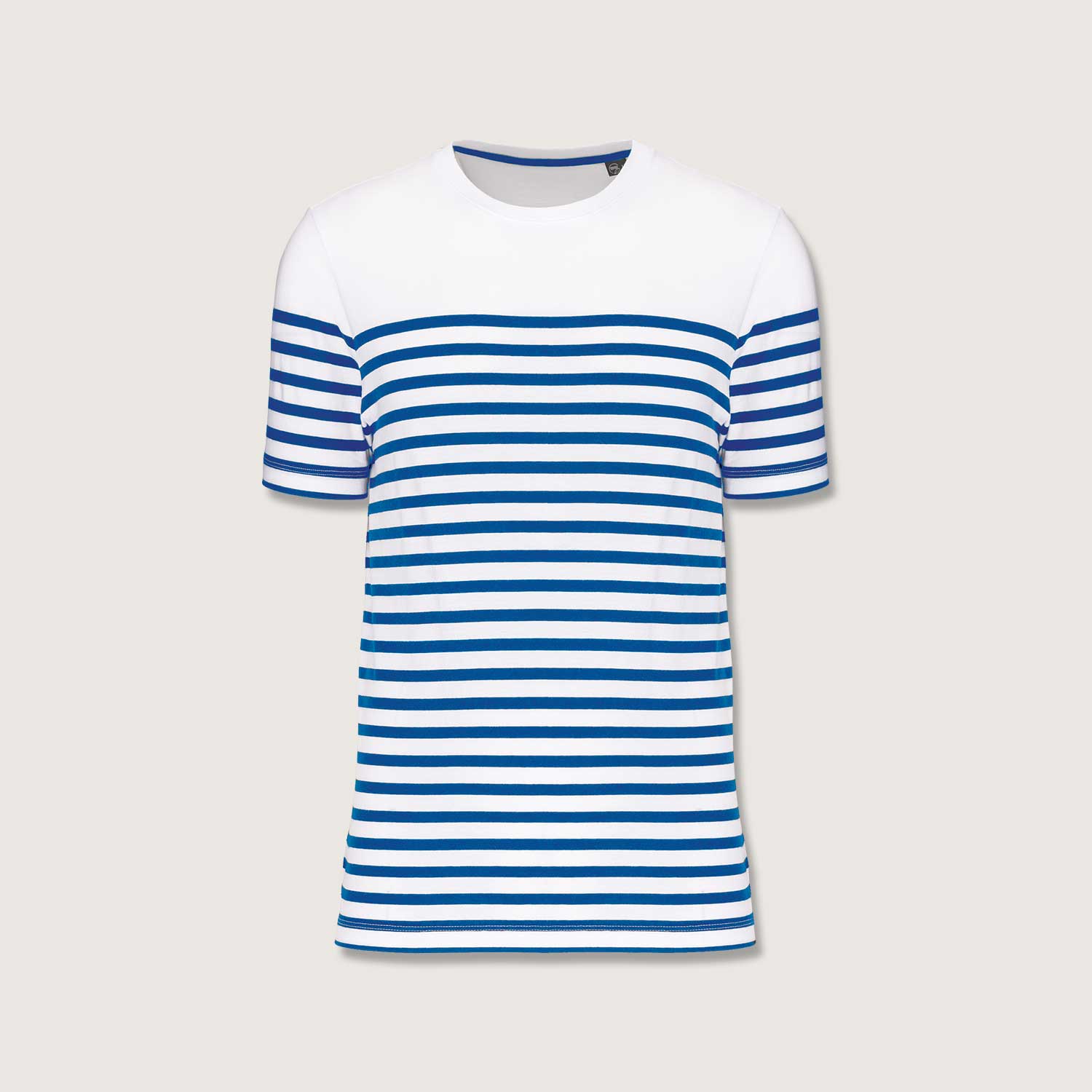 Nachhaltiges Herren-T-Shirt mit Rundhalsausschnitt im Marine-Stil
