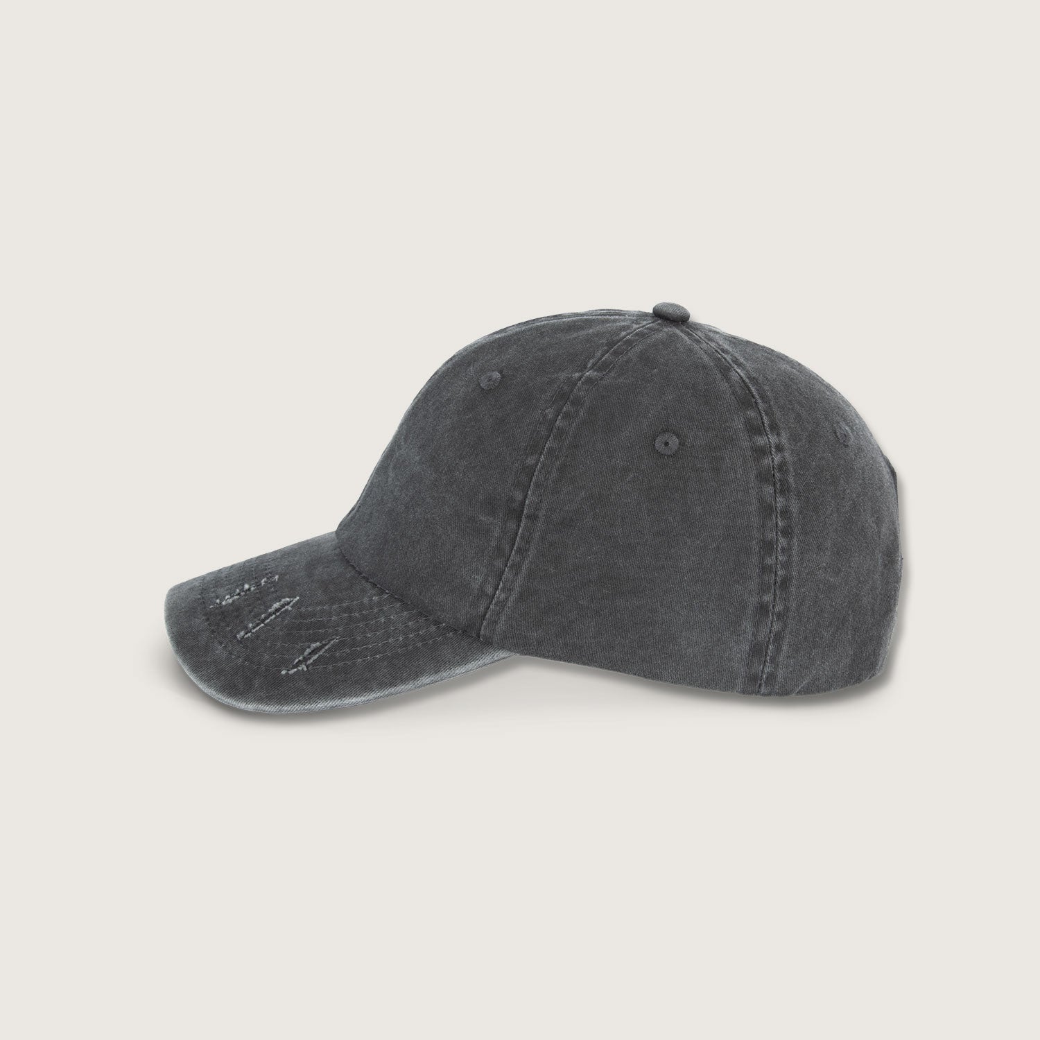 Nachhaltige Unisex-Kappe im zerrissenen Look