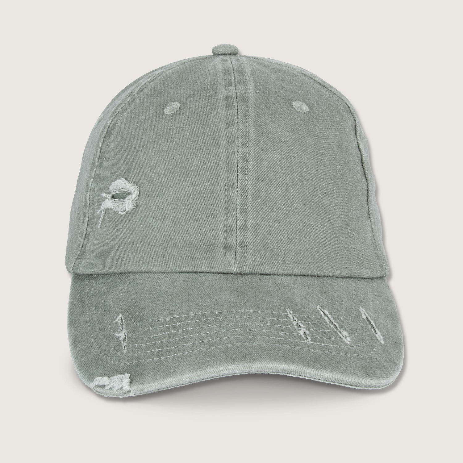 Nachhaltige Unisex-Kappe im zerrissenen Look