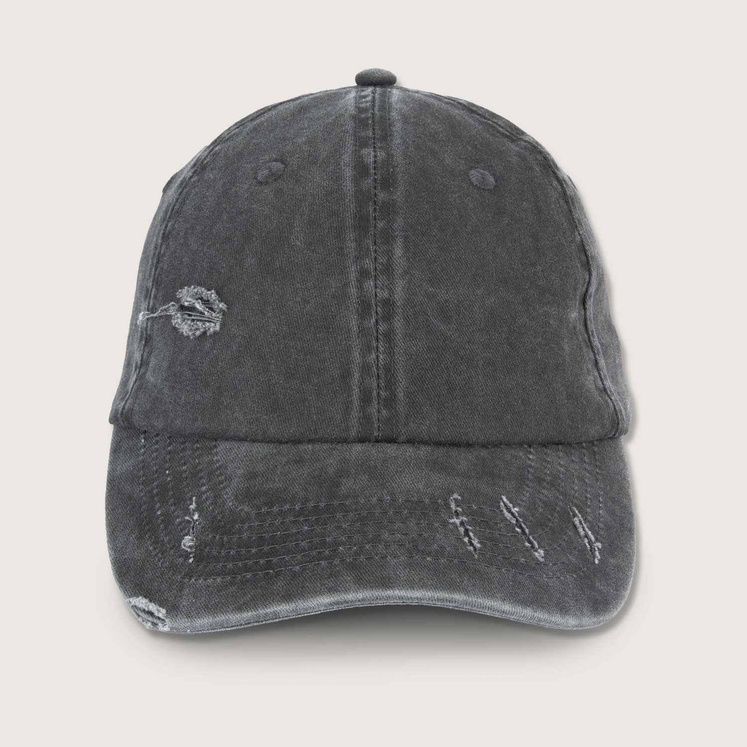 Nachhaltige Unisex-Kappe im zerrissenen Look