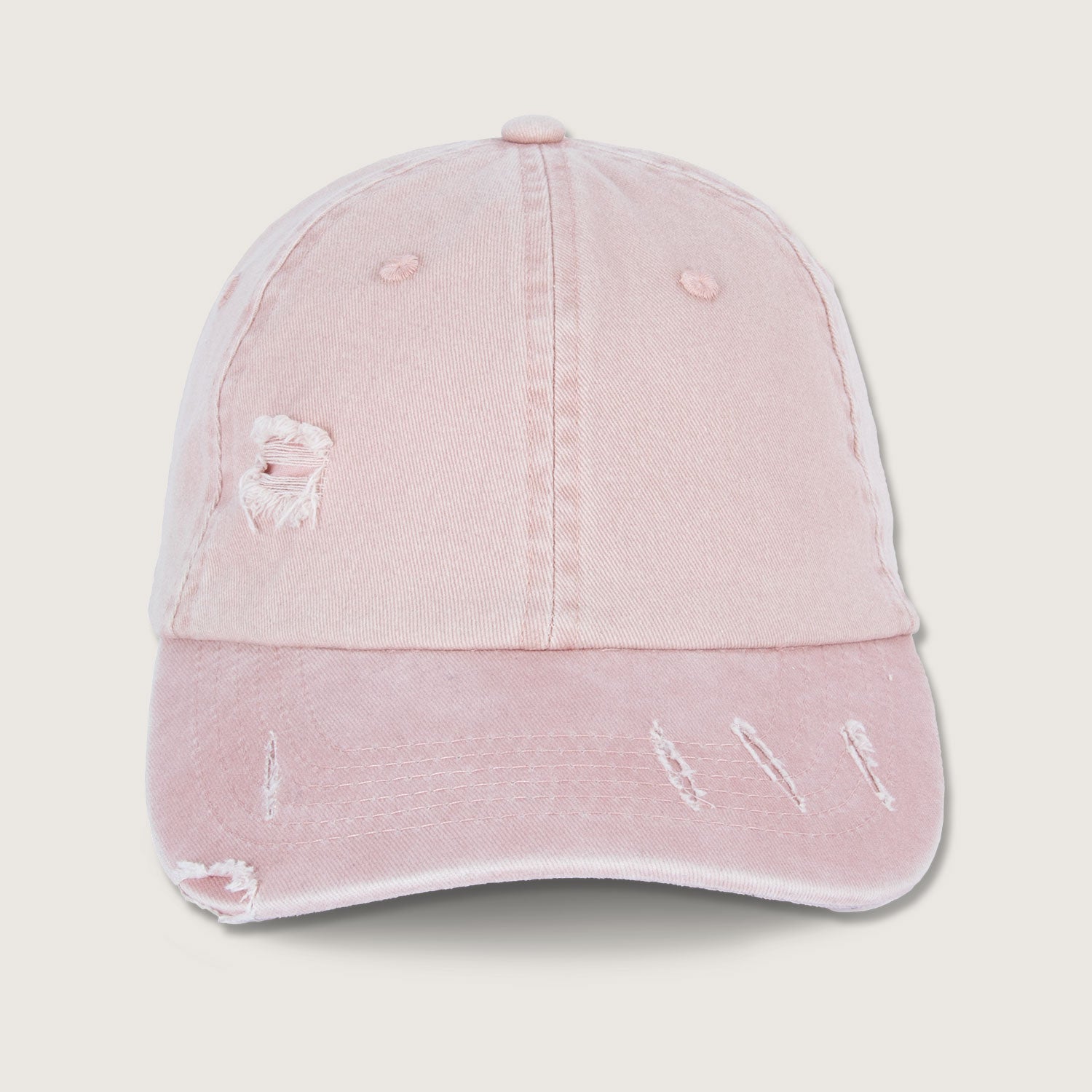 Nachhaltige Unisex-Kappe im zerrissenen Look