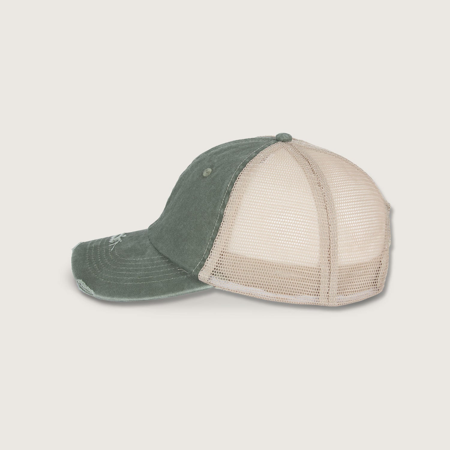 Nachhaltige Unisex Trucker-Cap im zerrissenen Look