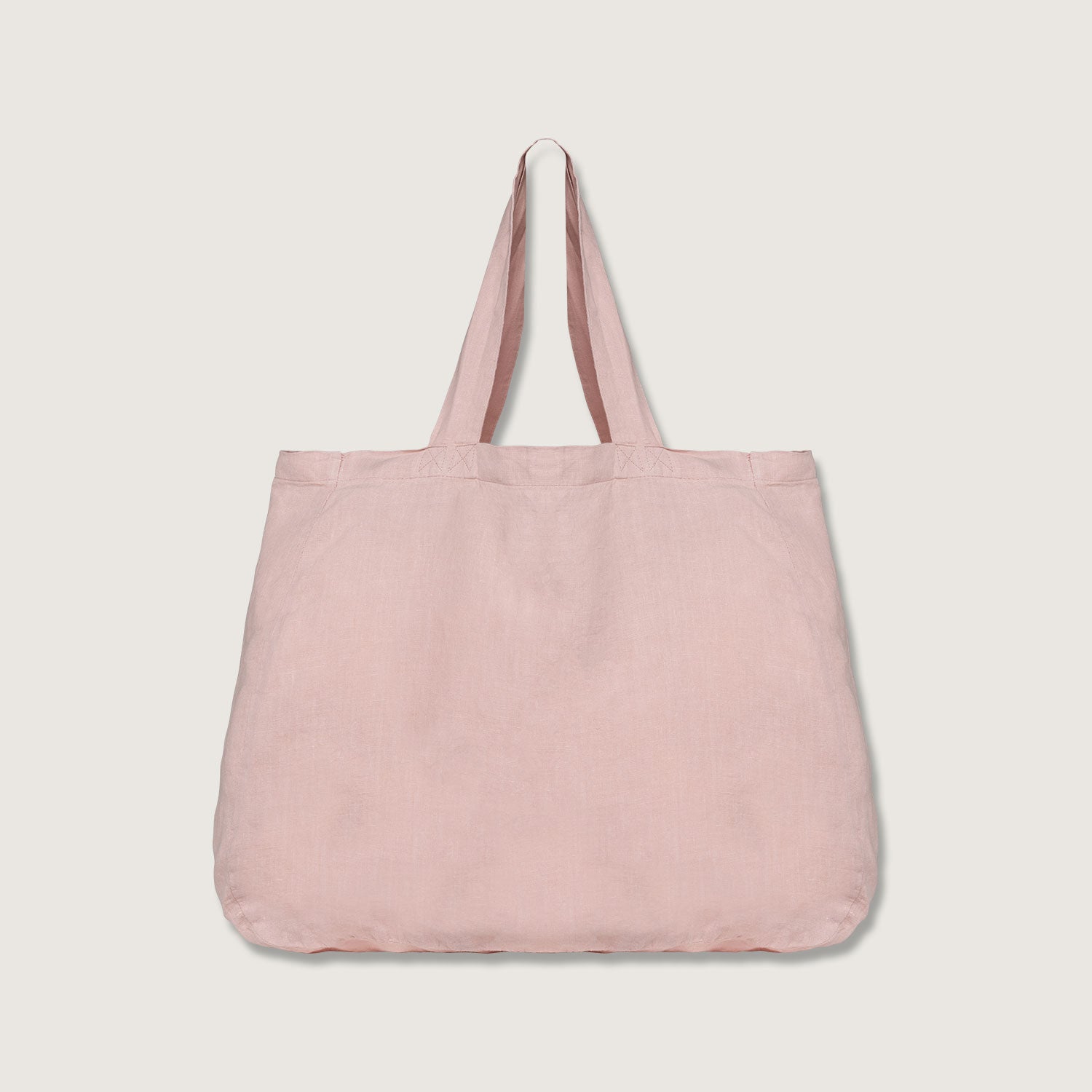 Große Shopping Bag aus Leinen