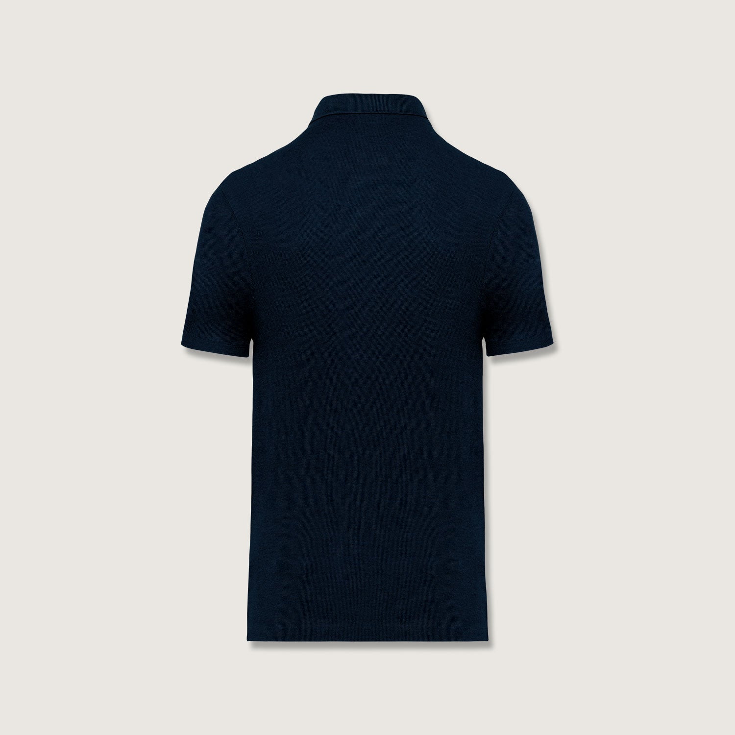 Herren Polohemd mit Lyocell TENCEL und Bio-Baumwolle - gaufrierter Strick