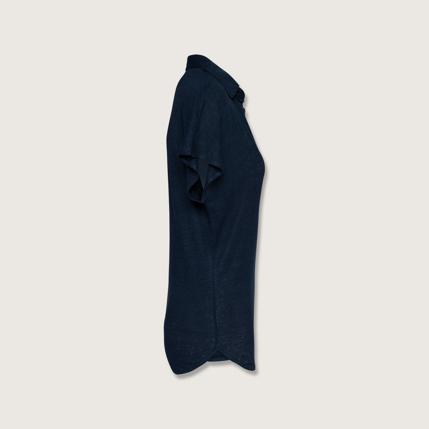 Exklusives Damen Polohemd aus 100% Leinen