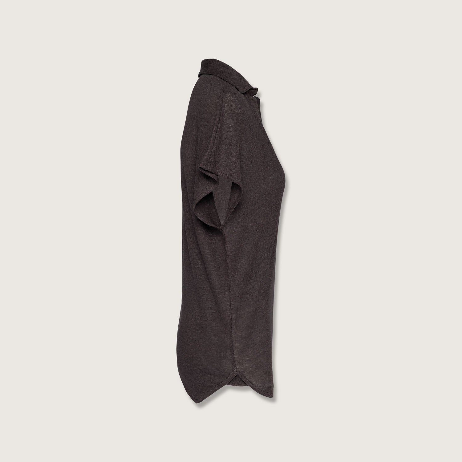 Exklusives Damen Polohemd aus 100% Leinen