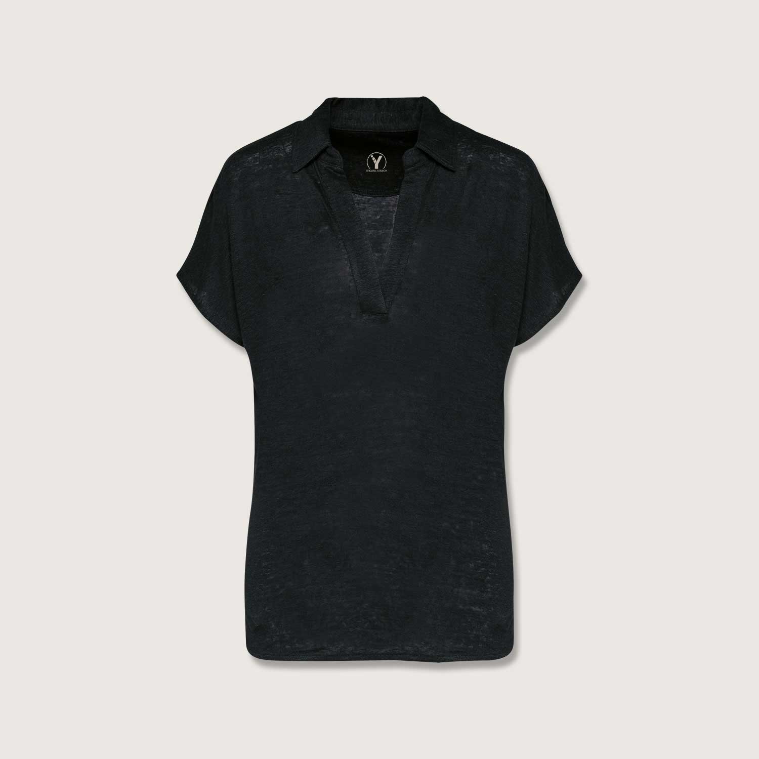 Exklusives Damen Polohemd aus 100% Leinen