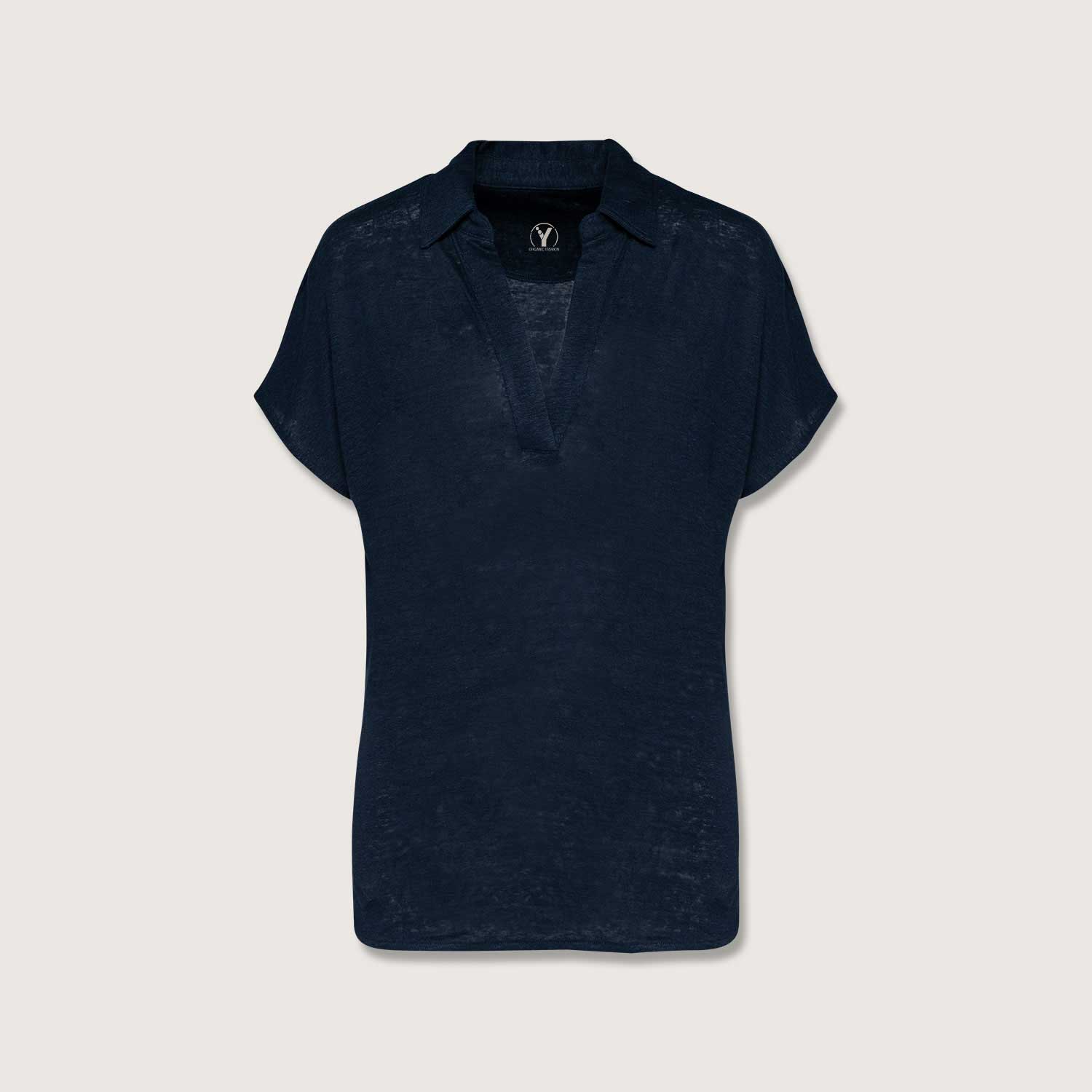 Exklusives Damen Polohemd aus 100% Leinen