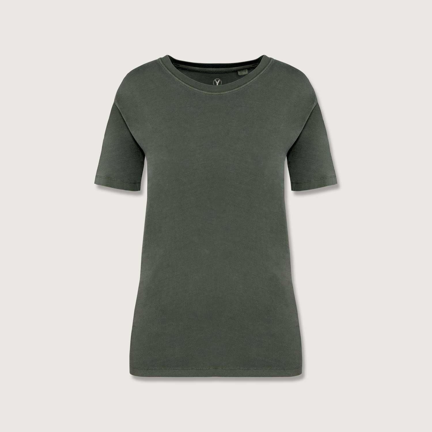 Ausgewaschenes Damen T-Shirt aus 100% Bio-Baumwolle