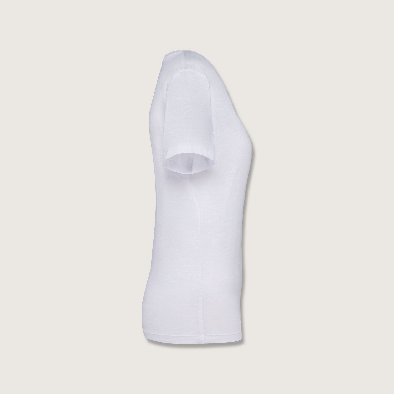 Damen-T-Shirt mt Slub Optik aus 100%  Bio-Baumwolle