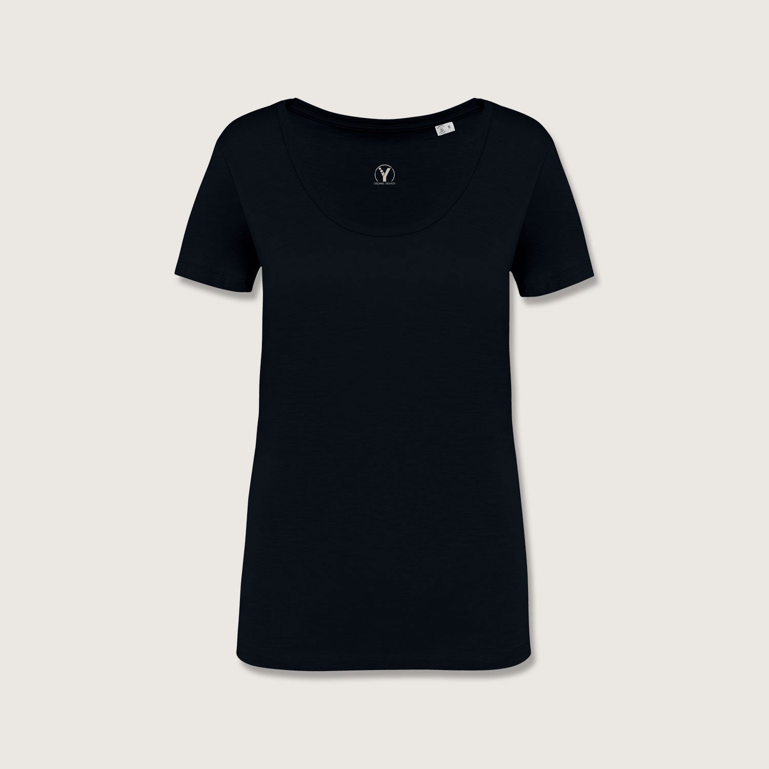 Damen-T-Shirt mt Slub Optik aus 100%  Bio-Baumwolle