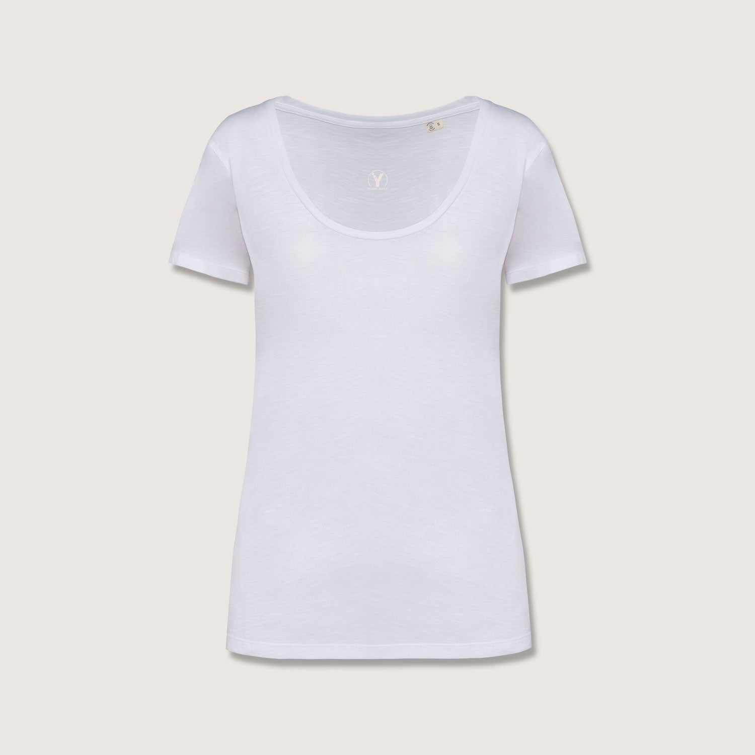 Damen-T-Shirt mt Slub Optik aus 100%  Bio-Baumwolle