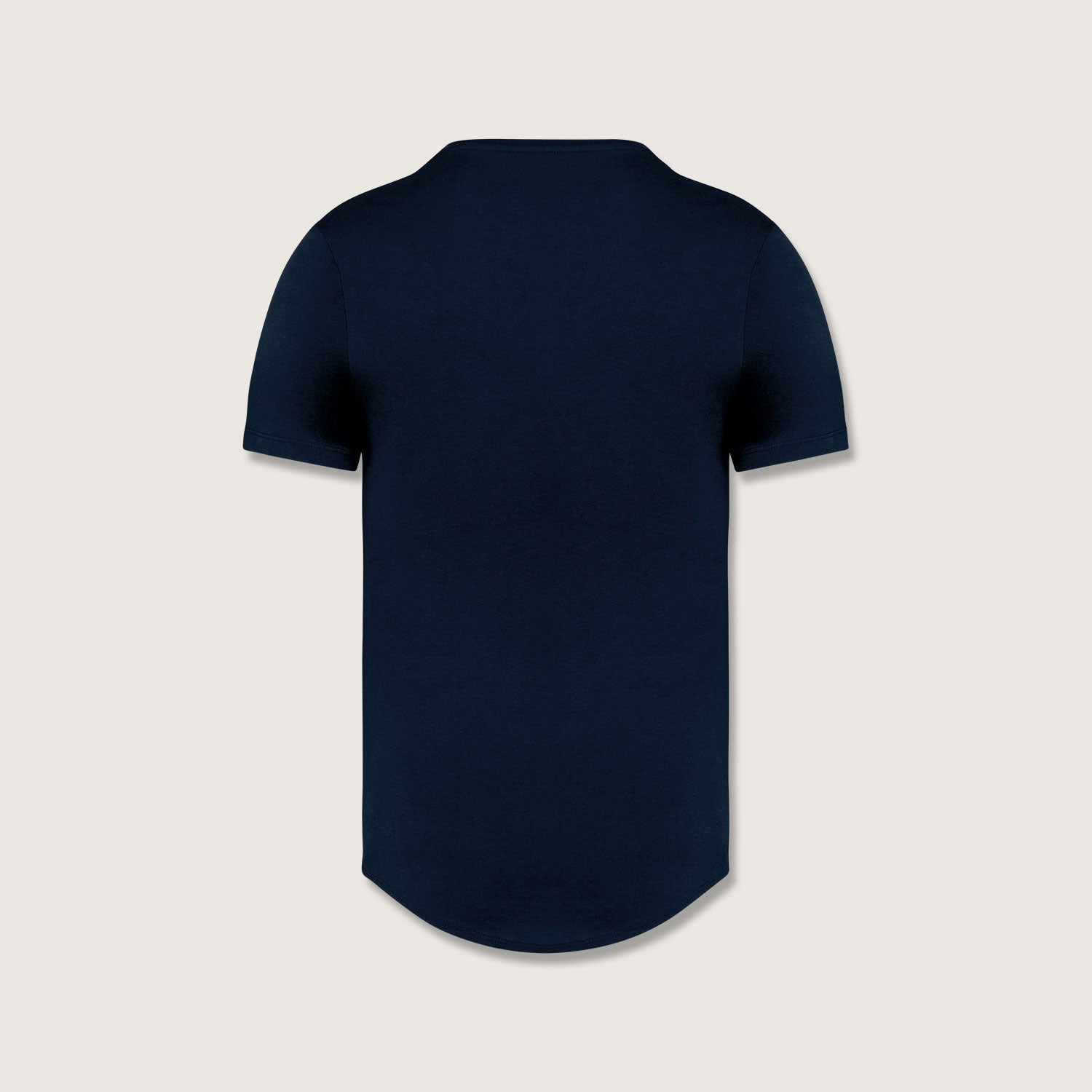 Herren-T-Shirt abgerundetem Saum aus 100% nachhaltiger Bio-Baumwolle